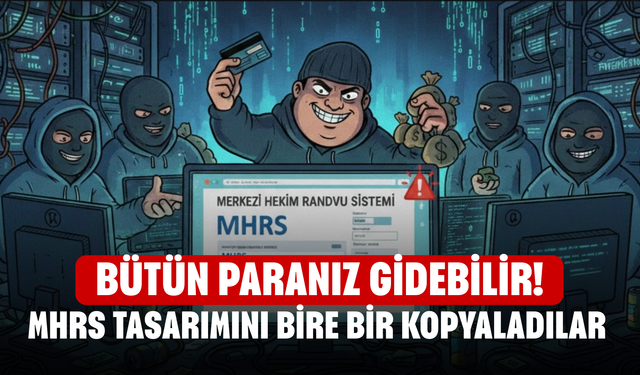 Dolandırıcılar sınır tanımıyor! MHRS tasarımını bire bir kopyaladılar