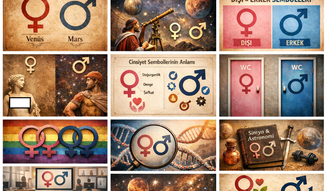 Dişi ve Erkek Sembolleri Nedir? Kökeni, Anlamı ve Tarihiyle Cinsiyet İşaretleri