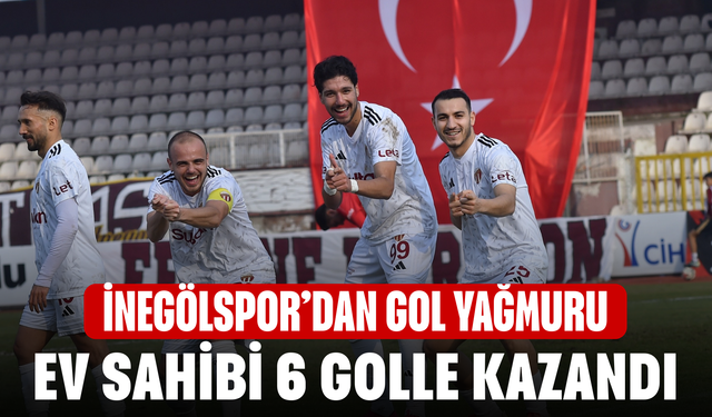 İnegölspor'dan Gol Yağmuru: Ev Sahibi 6 Golle Kazandı