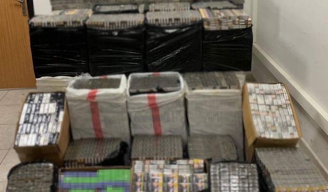 Mardin’de 40 bin paket kaçak sigara ele geçirildi