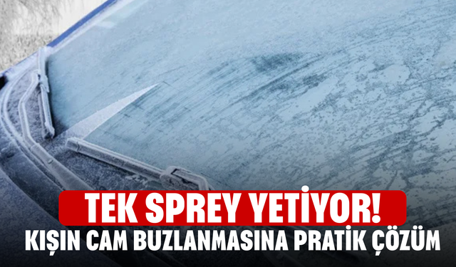 Tek Sprey Yetiyor! Kışın Cam Buzlanmasına Pratik Çözüm