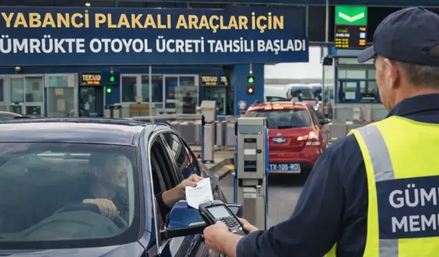 Yabancı plakalı araçlar için gümrükte otoyol ücreti tahsili başladı