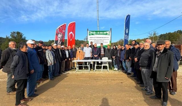 Bursa Büyükşehir'in kırsal kalkınma destekleri devam ediyor!