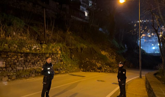 Bursa'da heyelan meydana geldi