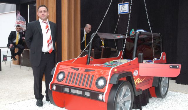 İnegöl Mobilya Fuarında Arabalı Çocuk Odaları ve Taşlı Mobilyalar İlgi Odağı Oldu