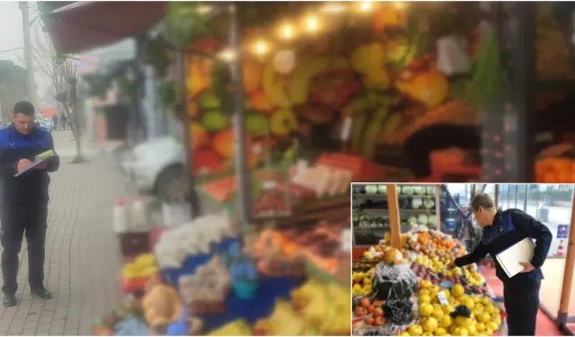 İnegöl'de Zabıta Manav Denetimlerinde 19 İşyerine İşlem Yaptı