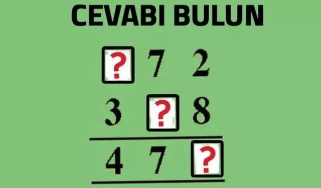 Günün Zeka Sorusu | Bu İşlemi Yapabilir misiniz?