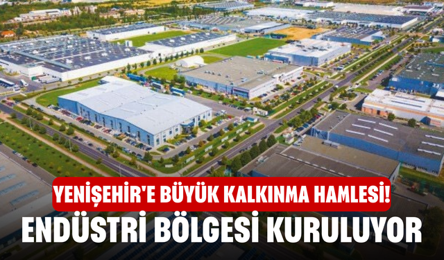 Yenişehir'e büyük kalkınma hamlesi! Endüstri bölgesi kuruluyor