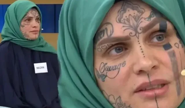 Yüzündeki dövmelerle gündem oldu: Sosyal medyanın konuştuğu Nazan kim?