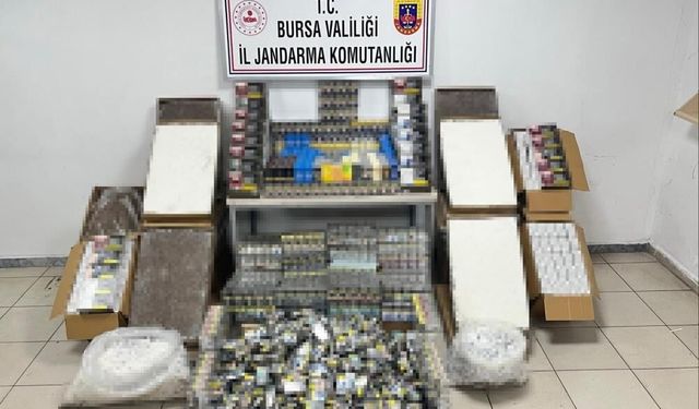 Bursa'da 65 bin kaçak sigara ve 50 bin makaron ele geçirildi!