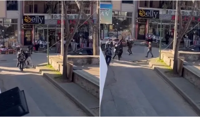 Bursa’da esnaf kavgası kamerada