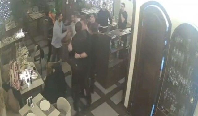 CHP'li belediye başkanının karıştığı kavga kamerada