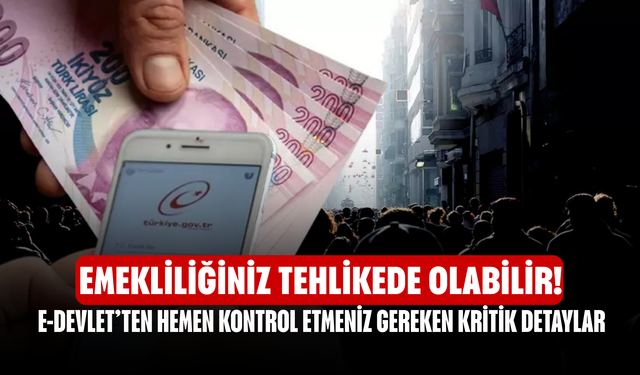 Emekliliğiniz Tehlikede Olabilir! E-Devlet’ten Hemen Kontrol Etmeniz Gereken Kritik Detaylar