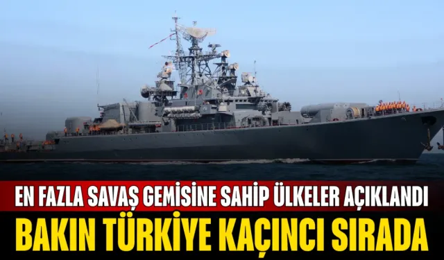 En fazla savaş gemisine sahip ülkeler açıklandı! Bakın Türkiye kaçıncı sırada...