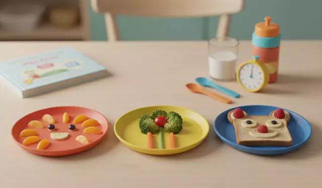 İştahsız çocuklara renkli tabaklar ve doğru alışkanlıklar