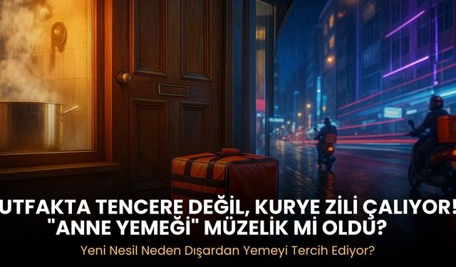 Mutfakta Tencere Değil, Kurye Zili Çalıyor "Anne Yemeği" Müzelik mi Oldu? Yeni Nesil Neden Dışardan Yemeyi Tercih Ediyor