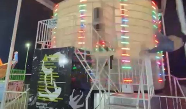 Edirne'deki lunapark faciasının dehşet anları kamerada