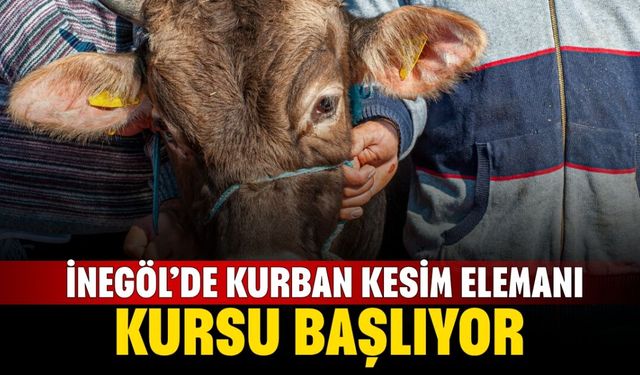 İnegöl'de Sertifikalı Kurban Kesim Elemanı Kursu Kayıtları Başladı