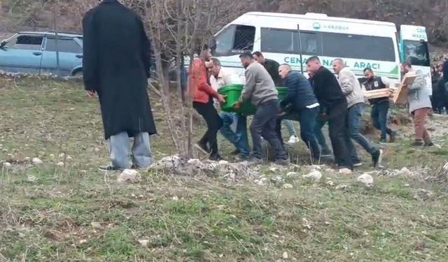 Kocası toprağa kendisi de hapse girdi