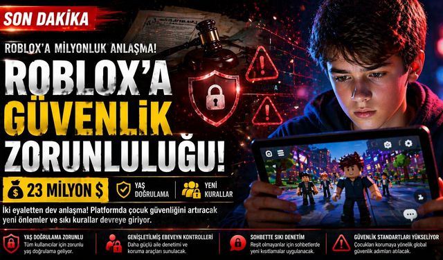 Roblox’a Çocuk Güvenliği Şartı! Milyon Dolarlık Anlaşma Sağlandı