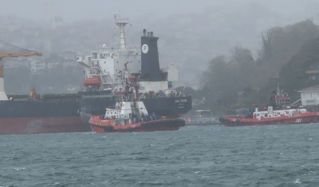 İstanbul Boğazı’nda Makine Arızası Yapan Kuru Yük Gemisi Kurtarıldı