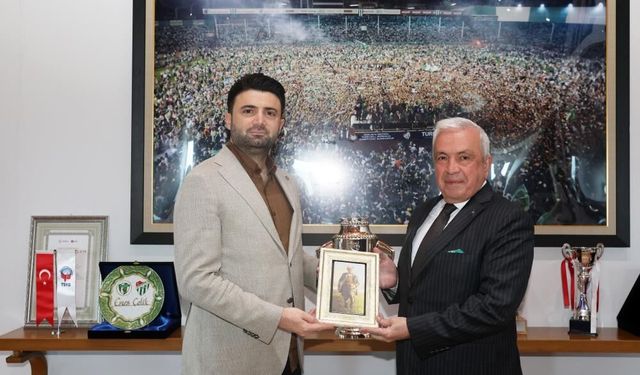 Başkan Şadi Özdemir’den Bursaspor’a tebrik ziyareti!