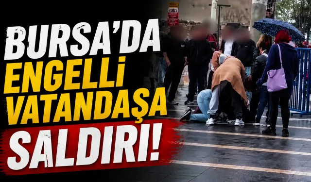 Bursa’da Şemsiye Satan Engelli Vatandaşa Saldırı