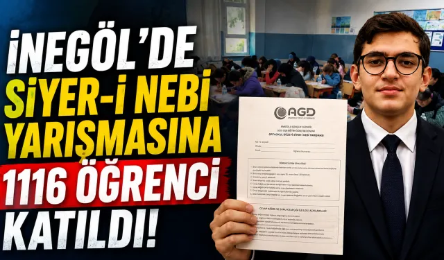İnegöl’de Siyer-i Nebi Yarışmasına 1116 Öğrenci Katıldı