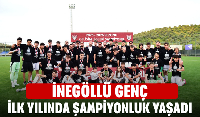 İnegöllü genç ilk yılında şampiyonluk yaşadı