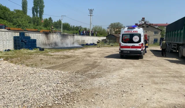 İsaören Tarımsal Kalkınma Kooperatifi Bahçesinde Yangın