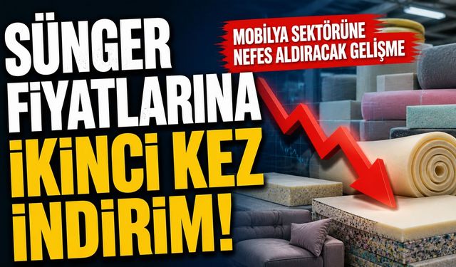 Sünger fiyatlarına ikinci kez indirim geldi