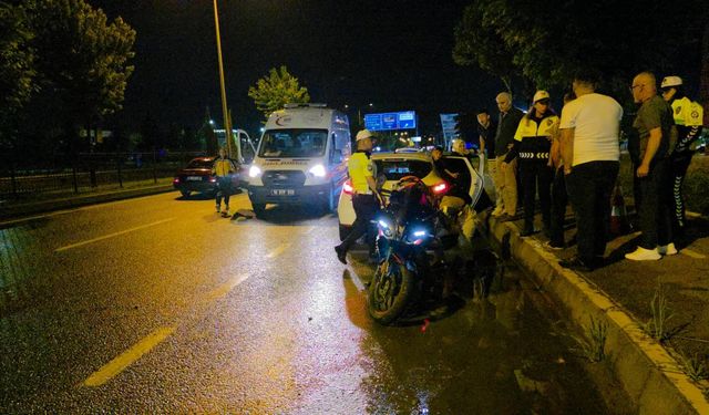 İnegöl’de Gece Yarısı Motosiklet Kazası!