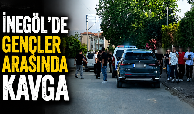 İnegöl’de Gençler Arasında Kavga