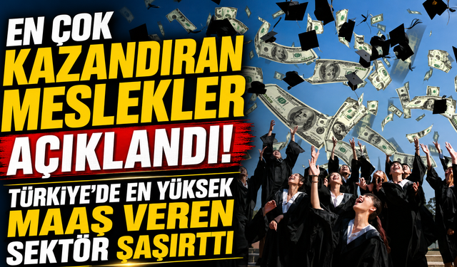 En Çok Kazandıran Meslekler Açıklandı! Türkiye'de En Yüksek Maaş Veren Sektör Şaşırttı