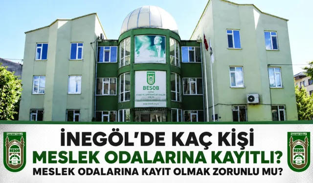 İnegöl'de kaç kişi meslek odalarına kayıtlı? Meslek odalarına kayıt olmak zorunlu mu?