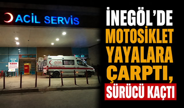 İnegöl'de Motosiklet Yayalara Çarptı, Sürücü Kaçtı