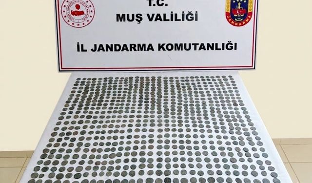 749 adet tarihi sikke ele geçirildi