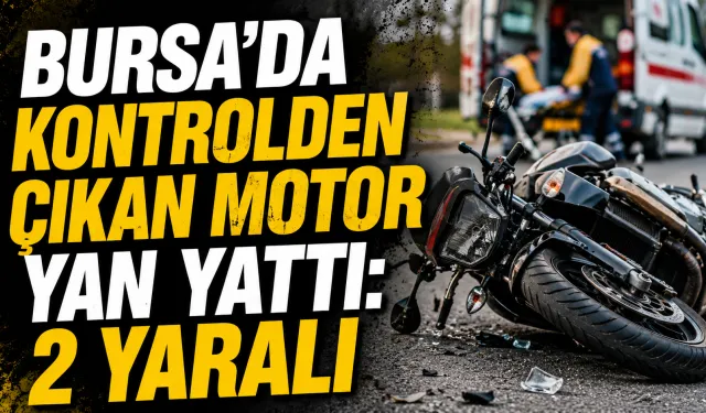 Bursa Gemlik’te motosiklet kazası: 2 kişi yaralandı