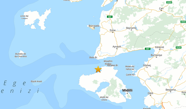 Çanakkale'de Deprem Oldu! Çanakkale'de Peş Peşe Depremler Meydana Geldi...