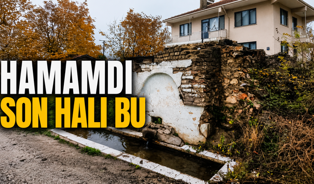 İnegöl’ün tarihî hamamdan kalanlar dikkat çekiyor