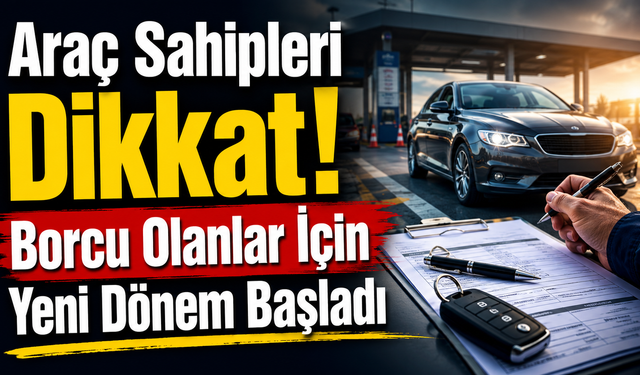 Araç Sahipleri Dikkat! Borcu Olanlar İçin Yeni Dönem Başladı