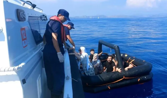 Marmaris Açıklarında 3’ü Çocuk 8 Düzensiz Göçmen Kurtarıldı