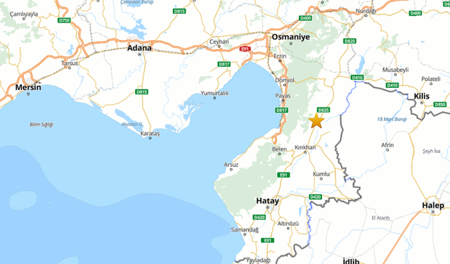 Hatay'da Deprem Oldu!