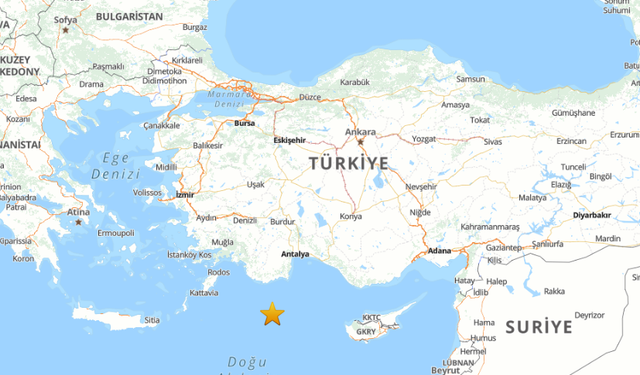 SON DAKİKA| Akdeniz’de deprem mi oldu? AFAD – EMSC son depremler listesi