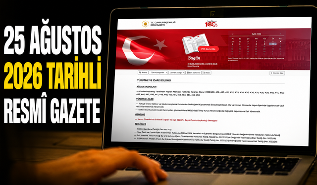 25 Ağustos 2026 Tarihli Resmî Gazete | Sağlık çalışanlarını ilgilendiren değişiklik dikkat çekti