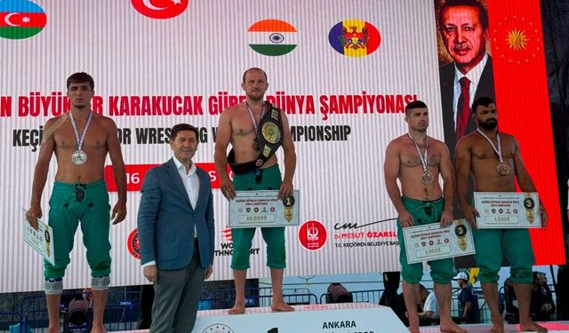 Bursa Büyükşehir Belediyesporlu Fazlı Eryılmaz dünya şampiyonu oldu