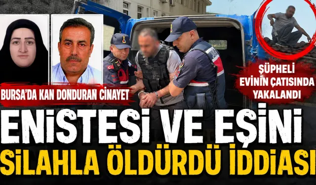 Bursa’da iki kişiyi öldürdüğü iddia edilen şüpheli çatıda yakalandı