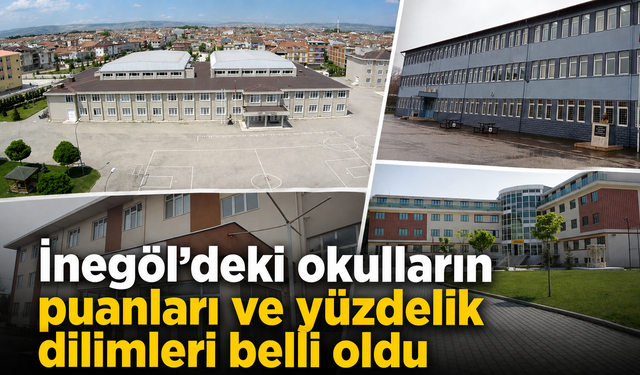 İnegöl’deki okulların LGS taban puanları belli oldu. İşte en yüksek puanlı okul