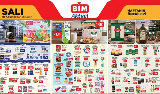 BİM 18 Ağustos 2026 kataloğu yayımlandı! İşte indirimli ürünler ve fiyatları