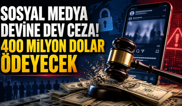 Sosyal medya devine dev ceza! 400 milyon dolar ödeyecek